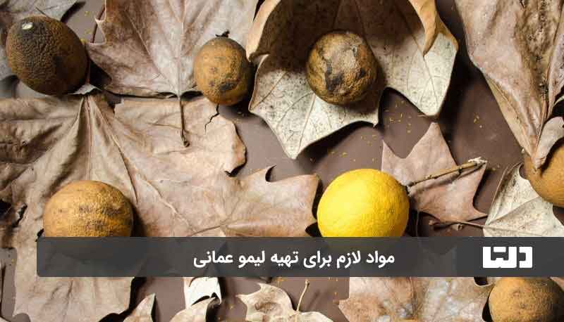مواد لازم برای طرز تهیه لمیو عمانی