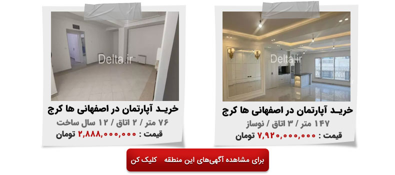خرید آپارتمان در اصفهانی ها کرج
