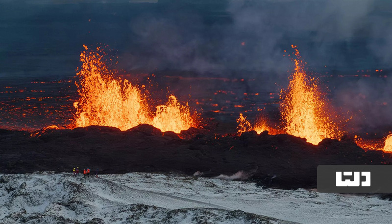 آتشفشان در ایسلند