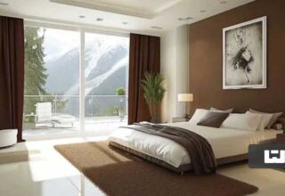 شیک ترین مدل های طراحی اتاق خواب با تم کرم و قهوه ای