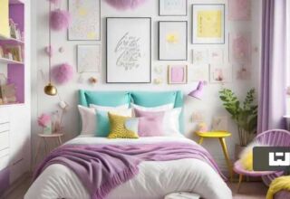 طراحی اتاق خواب با رنگ های روشن
