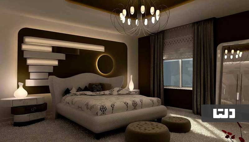 طراحی اتاق خواب لوکس و مدرن
