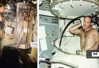 حمام کردن فضانوردان