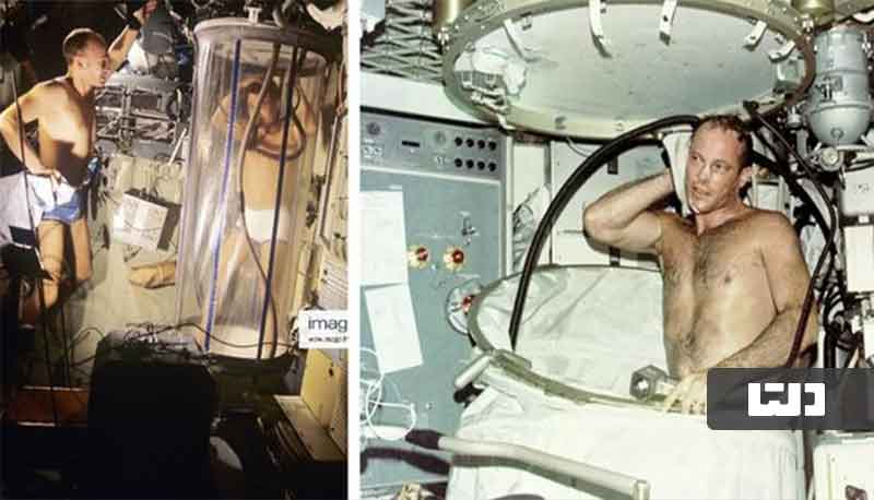 حمام کردن فضانوردان