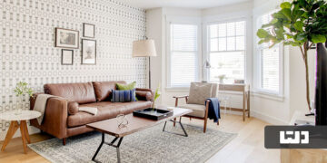 ۷ مدل کاغذ دیواری پذیرایی لوکس و زیبا