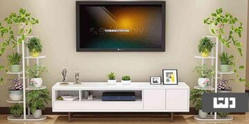 وسایل دکوری کنار تلویزیون