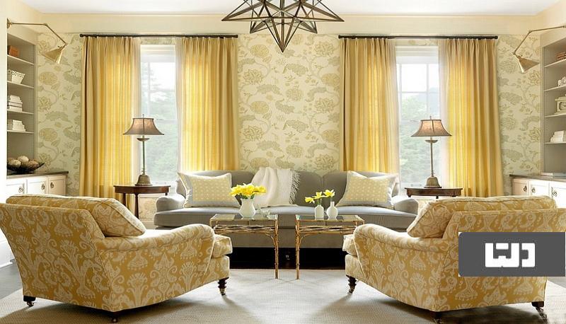 ست کردن پرده با مبل طرح‌دار