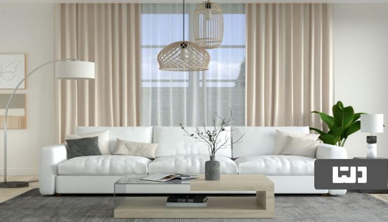 ست کردن پرده و مبلمان