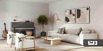 زیباتر شدن دیوار پذیرایی