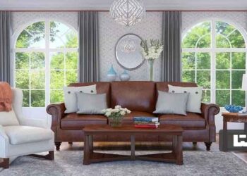 ست کردن مبل قهوه ای با رنگ فرش