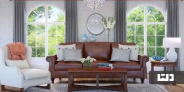 ست کردن مبل قهوه ای با رنگ فرش