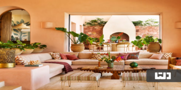 تزیین میز جلو مبلی