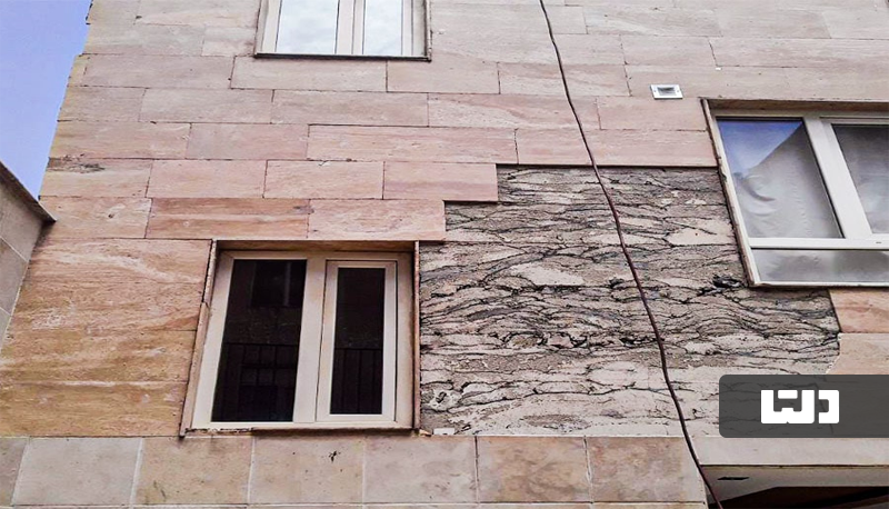 ریزش نمای ساختمان