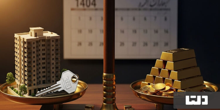 مقایسه بازار طلا و مسکن در نیمه دوم سال ۱۴۰۴