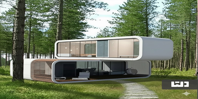 خانه کپسولی دو طبقه