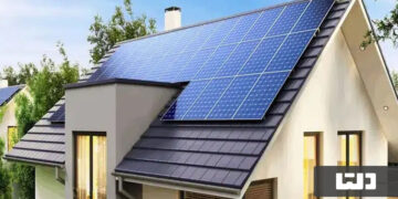 خانه با پنل خورشیدی