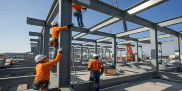 راهنمای کامل مراحل نصب اسکلت فلزی پیچ و مهره‌ای با جزئیات فنی