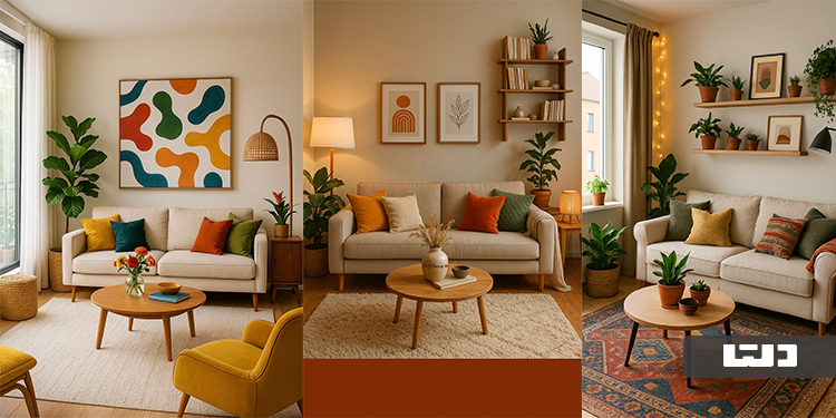 نحوه چیدمان دکوراسیون شلوغ