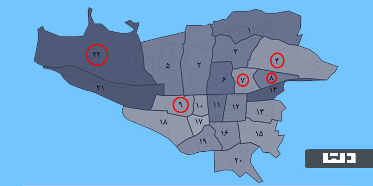 بهترین مناطق تهران برای سرمایه‌گذاری مسکن به ترتیب