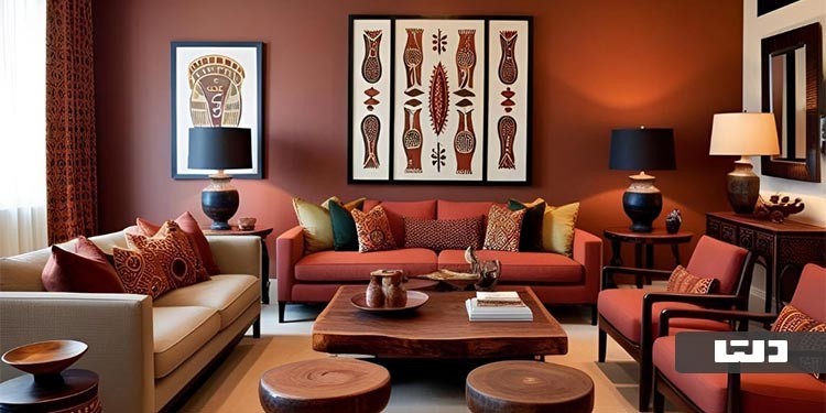 ایده برای استفاده از رنگ های گرم برای خانه