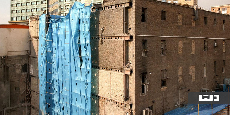 ساختمان نا ایمن در مقابل زلزله