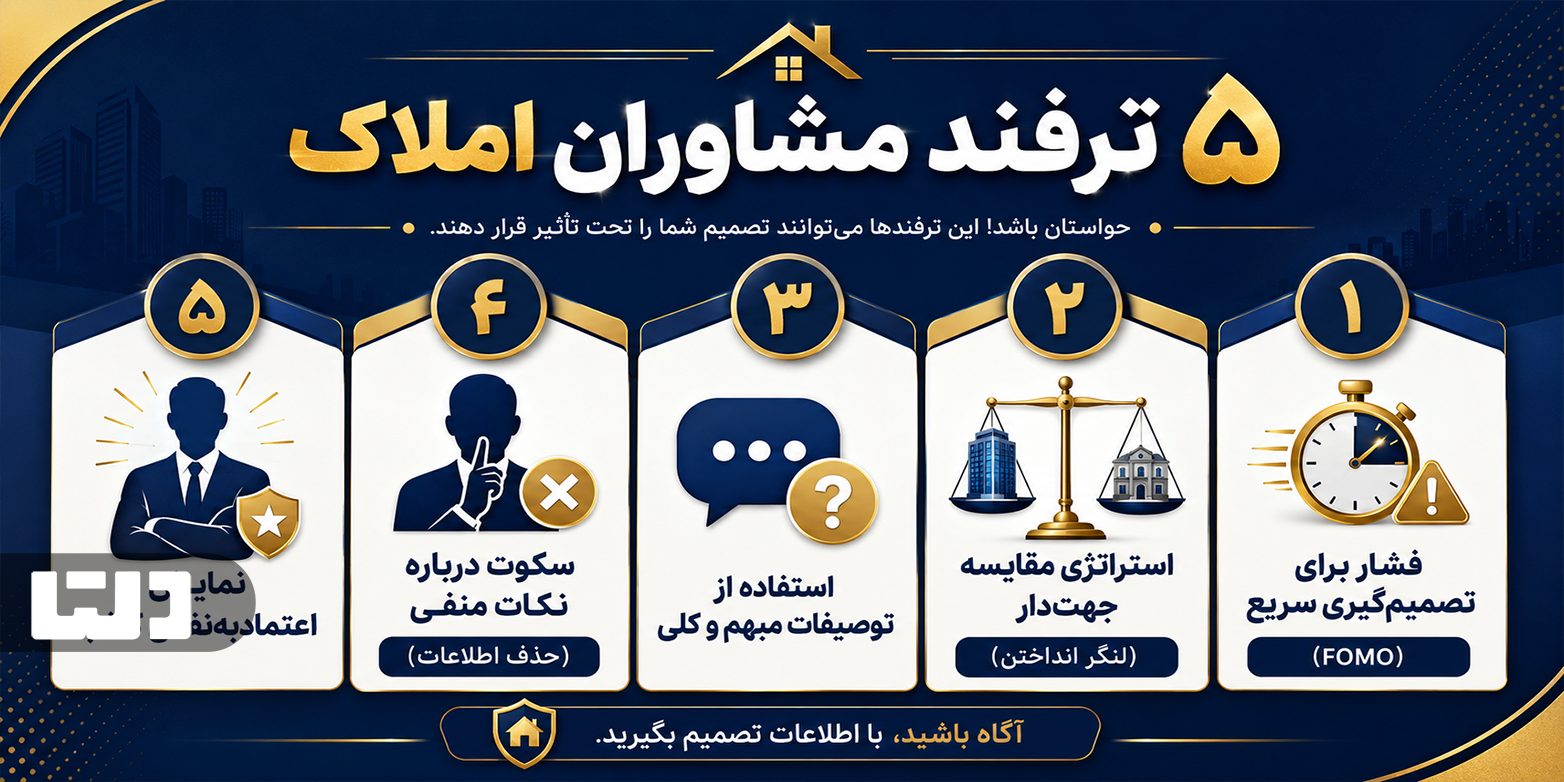 5 ترفند مشاوران املاک