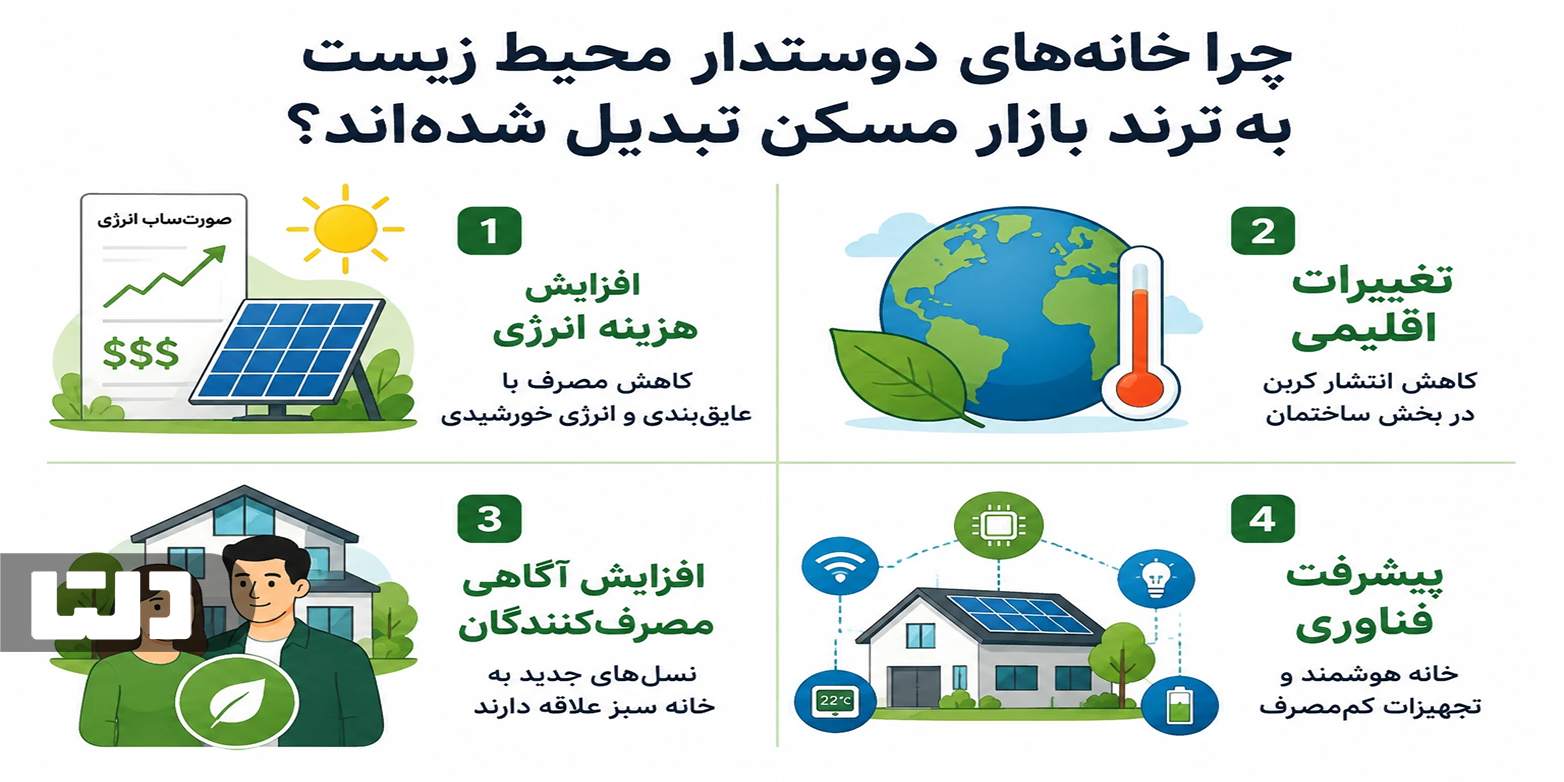 چرا خانه‌های دوستدار محیط زیست به ترند بازار مسکن تبدیل شده‌اند؟ 