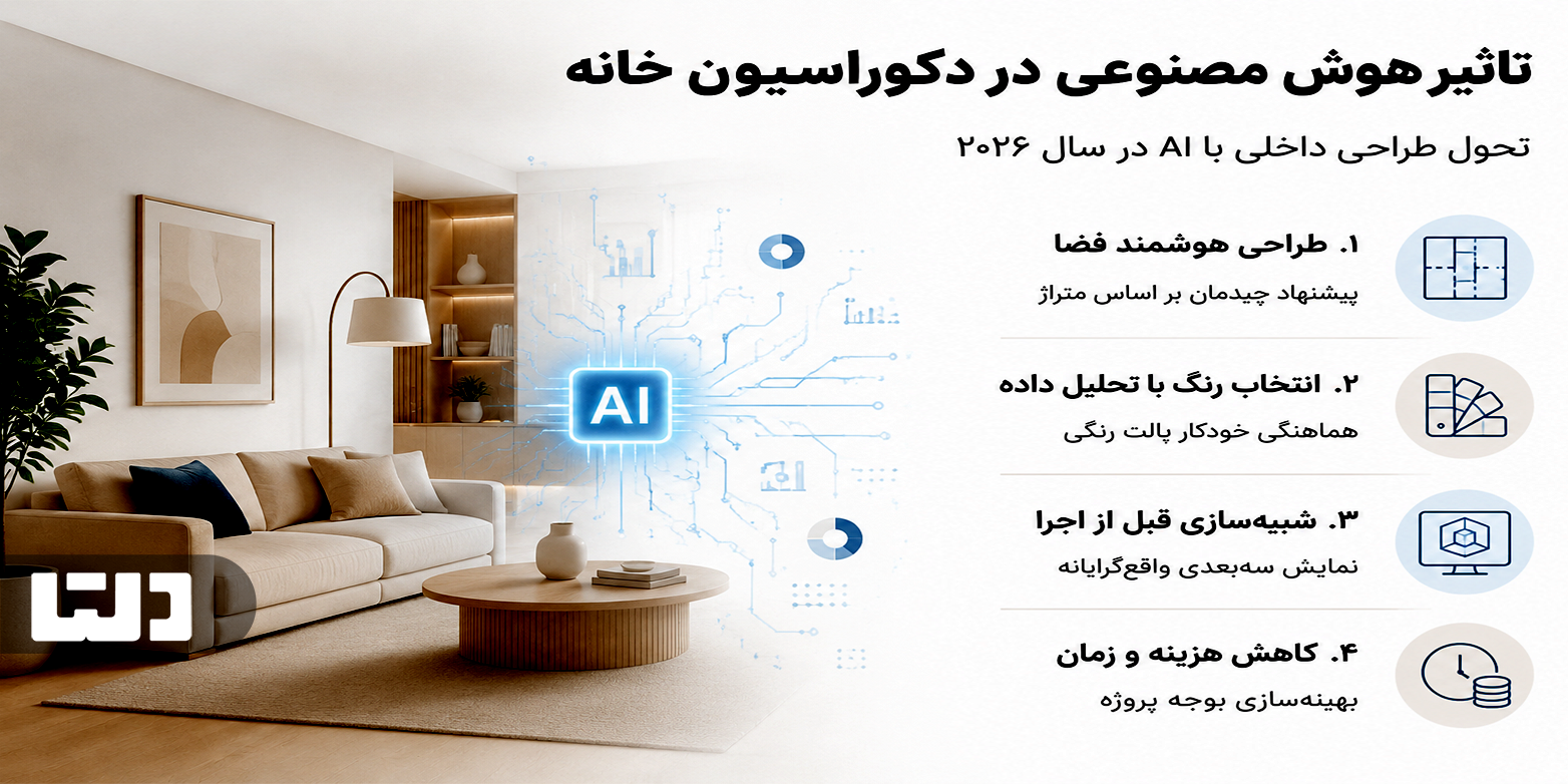  اثرات هوش مصنوعی در دکوراسیون