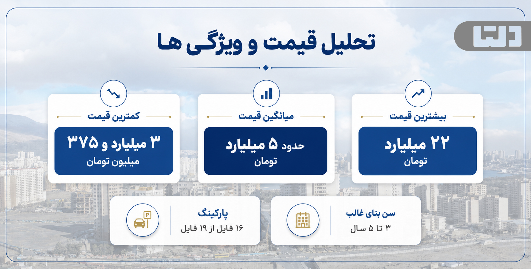 خرید آپارتمان در چیتگر؛ مقایسه قیمت، پارکینگ و سن بنای واحدهای زیر ۹۰ متر
