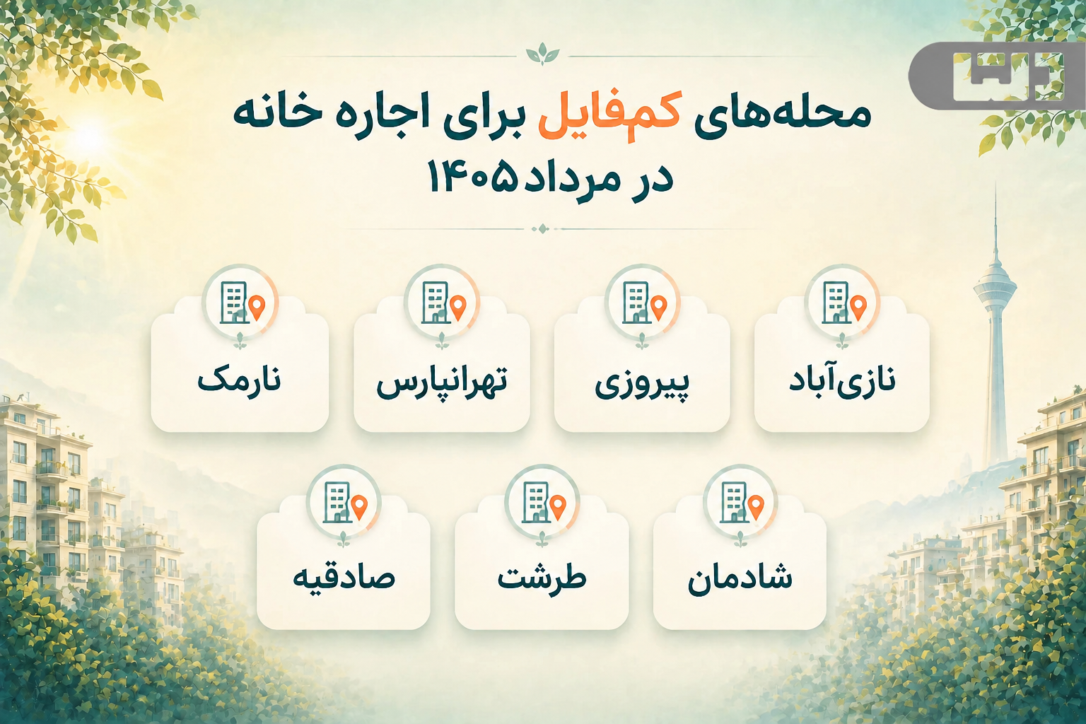 محله‌های کم‌فایل اجاره در مرداد ۱۴۰۵