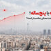 نمایی از شهر تهران با برج میلاد و نمودار تغییرات قیمت مسکن در بازه‌های زمانی مختلف