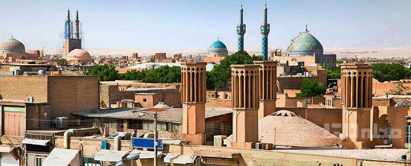 یزد بافت خشتی جاذبه های گردشگری ایران